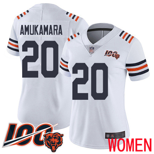 Chicago Bears Limited White Women Prince Amukamara Jersey NFL Football #20 100th Season->youth nfl jersey->Youth Jersey